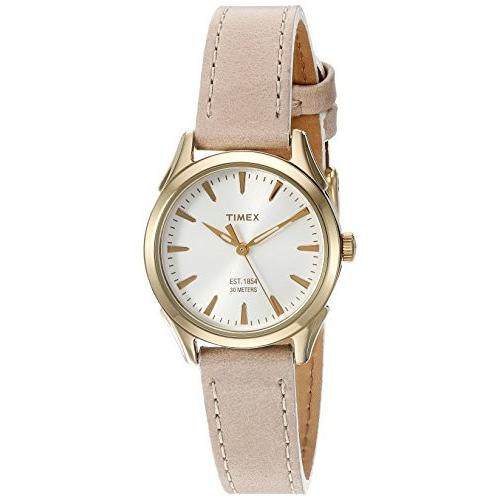 腕時計 タイメックス レディース TW2P82000 Timex Women's Chesapeake Quartz Brass and Leather Dress
