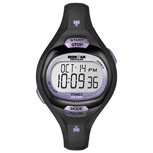 腕時計 タイメックス レディース T5K187 Timex Women's T5K187 Ironman Pulse Calculator Black/Purple