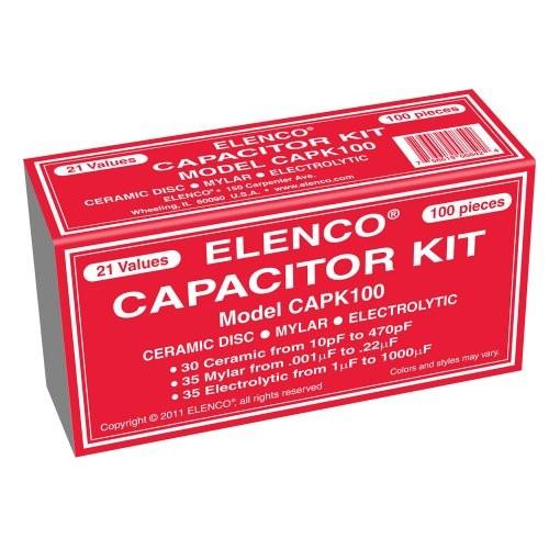 エレンコ ロボット 電子工作 CAPK-100 Elenco 100 Capacitor Component Kit - CAPK-100