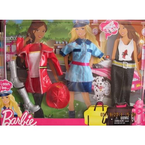 バービー バービー人形 バービーキャリア V3111 Barbie I Can Be Career Fashions: Fireman & Poli