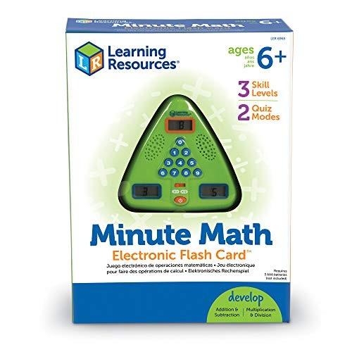 知育玩具 パズル ブロック LER6965 Learning Resources Minute Math Electronic Flash Card， Homeschool，