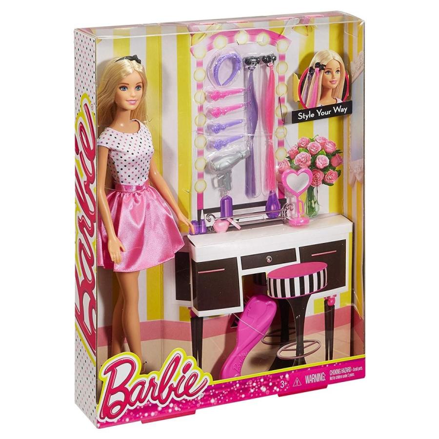 組み合わせ自由自在 [バービー]Barbie Doll with Hair Accessory DJP92