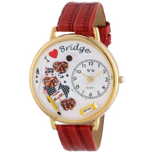 【国産】 Whimsical WHIMS-G0430001 プレゼント 気まぐれなかわいい 腕時計 Gifts Larg Gold in Watch Bridge 腕時計