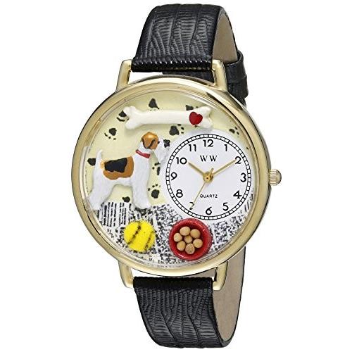 腕時計 気まぐれなかわいい プレゼント WHIMS-G0130039 Whimsical Gifts Fox Terrier Watch in Gold