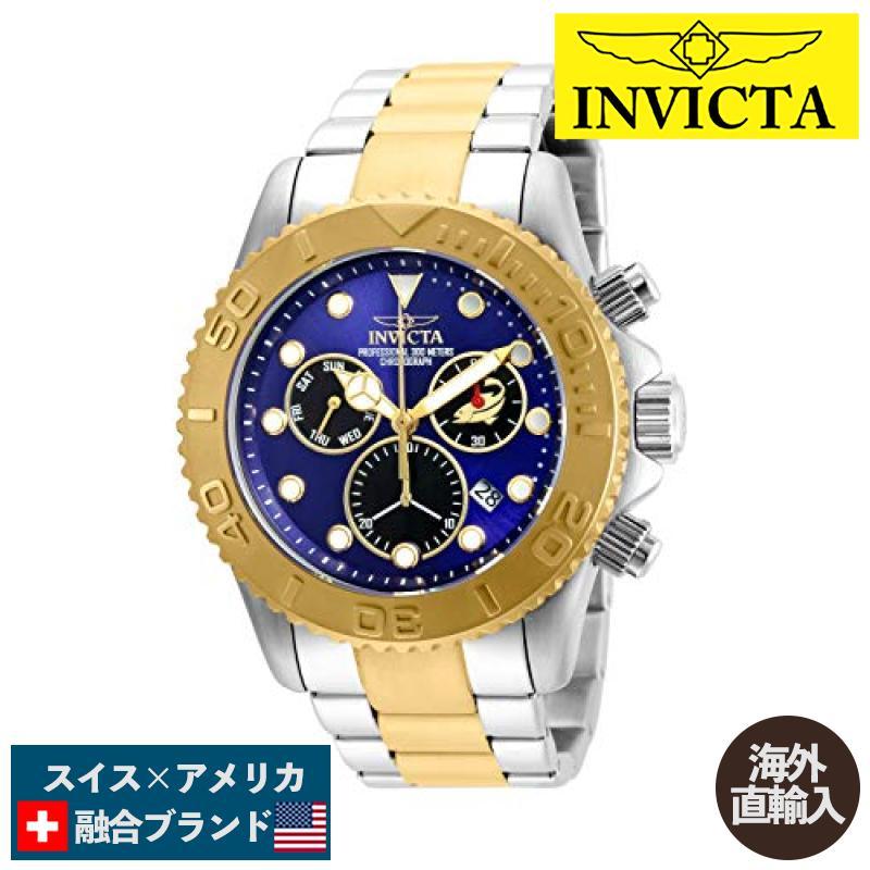 適当な価格 腕時計 Stainless-S with Watch Swiss-Quartz Diver Pro Men's Invicta 20346 インビクタ インヴィクタ 腕時計