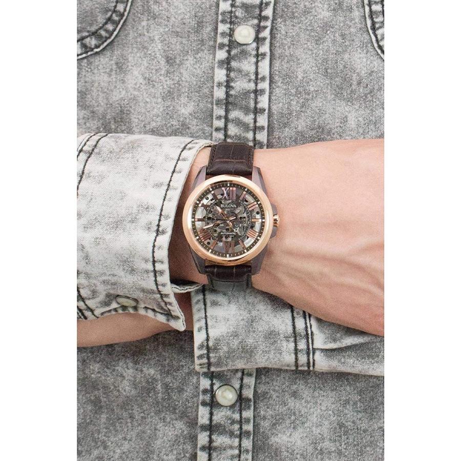 腕時計 ブローバ メンズ 98A165 Bulova Men's Classic Sutton 3-Hand 21-Jewel Automatic Watch, 42 Hour Pの画像