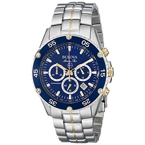 腕時計 ブローバ メンズ 98H37 Bulova Men's Marine Star Two-Tone Stainless Steel Chronograph Quartz Wa