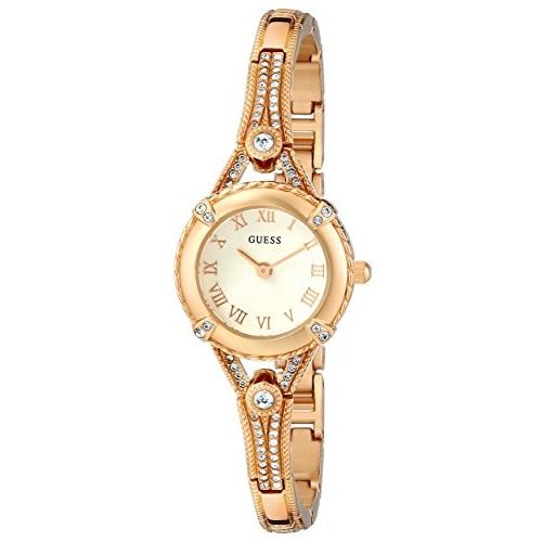 腕時計 ゲス GUESS U0135L2 GUESS Petite Vintage Inspired Gold-Tone Crystal Bracelet Watch with Self-Adjust