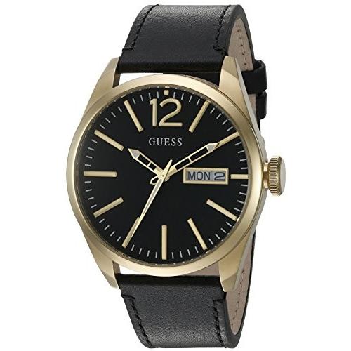 早者勝ち 腕時計 ゲス Guess U0658g5 Guess Men S U0658g5 Trendy Gold Tone Stainless Steel Watch With Day Date Dial 送料無料 Skylanceronline Com