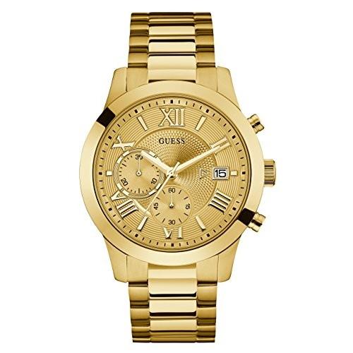 腕時計 ゲス GUESS U0668G4 GUESS Gold-Tone Stainless Steel Chronograph Bracelet Watch with Date. Color: Go｜maniacs-shop