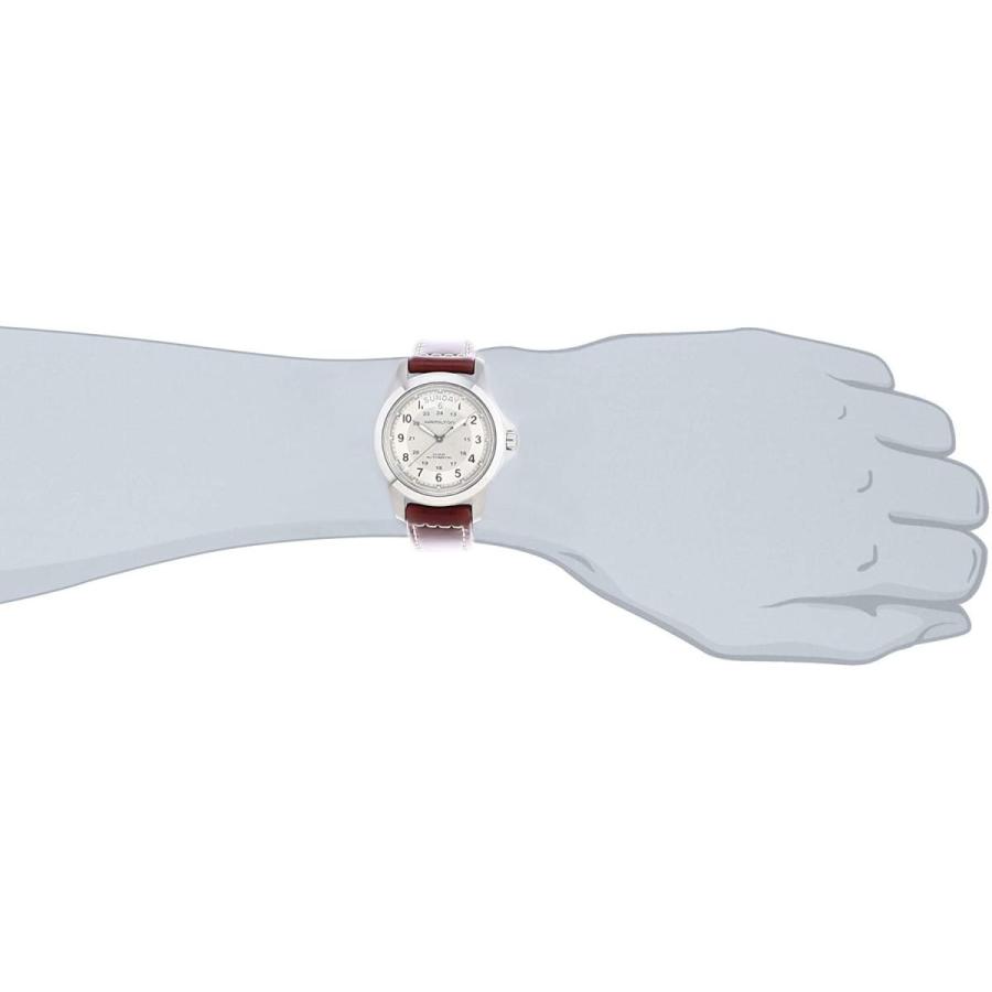 腕時計 ハミルトン メンズ H64455523 Hamilton Khaki Field King Automatic Beige Dial Mens Watch H64455の画像
