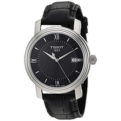2022人気特価 腕時計 Stra Leather with Watch Swiss-Quartz Steel Stainless Men's Tissot T0974101605800 メンズ ティソ 腕時計