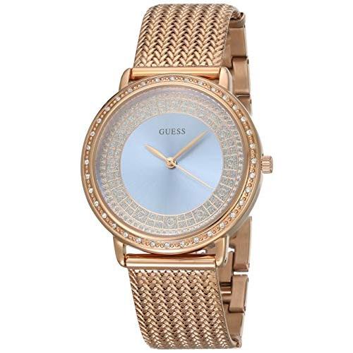 腕時計 ゲス GUESS W0836L1 Watch Guess Women Blue Willow W0836L1 rose gold plated steel
