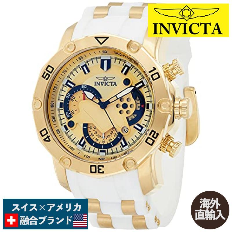 腕時計 インヴィクタ インビクタ 23424 Invicta Men's 23424 Pro Diver Analog Display Quartz White W