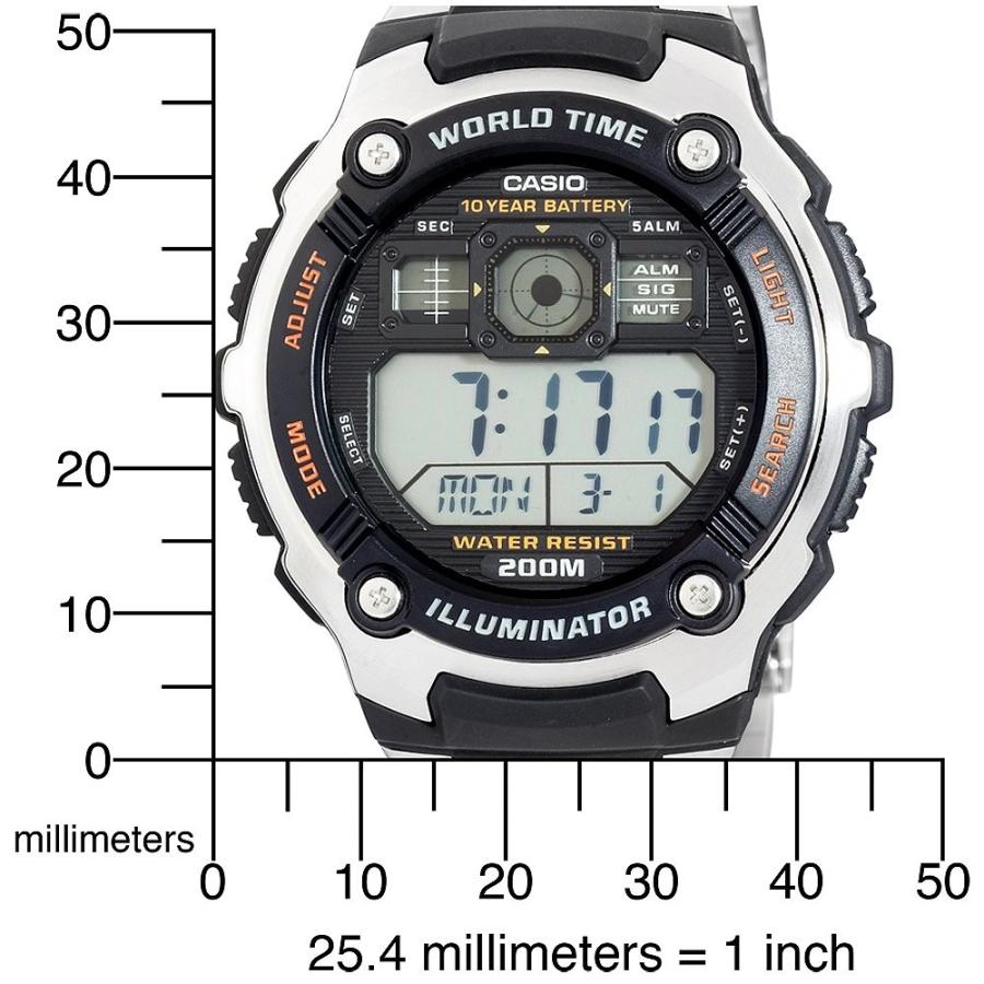 腕時計 カシオ メンズ AE-2000WD-1AVDF (D084) Casio General Men's Watches Sporty Digital AE-2000WD-1AVD｜maniacs-shop｜04