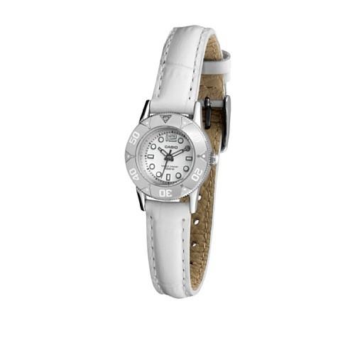 半額品 腕時計 カシオ レディース Ltd01l 7a1v Casio Women S Core Ltd01l 7a1v White Leather Quartz Fashio 最先端 Servis Msanet Com Tr