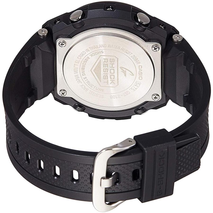 腕時計 カシオ メンズ GST-210B-1ADR (G643) Casio Men's G-Shock GST210B-1A Black Rubber Quartz Sport Wa｜maniacs-shop｜02