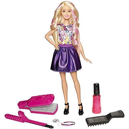 バービー Barbie D.I.Y. クリンプ&カール人形 DWK49 温水をスプレーしてカールやウェーブヘアを作る