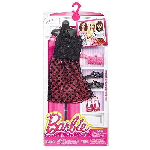 バービー バービー人形 着せ替え DNV25 Barbie Fashion - Flirty Fun Pink & Black Polka Dot Dress Wi