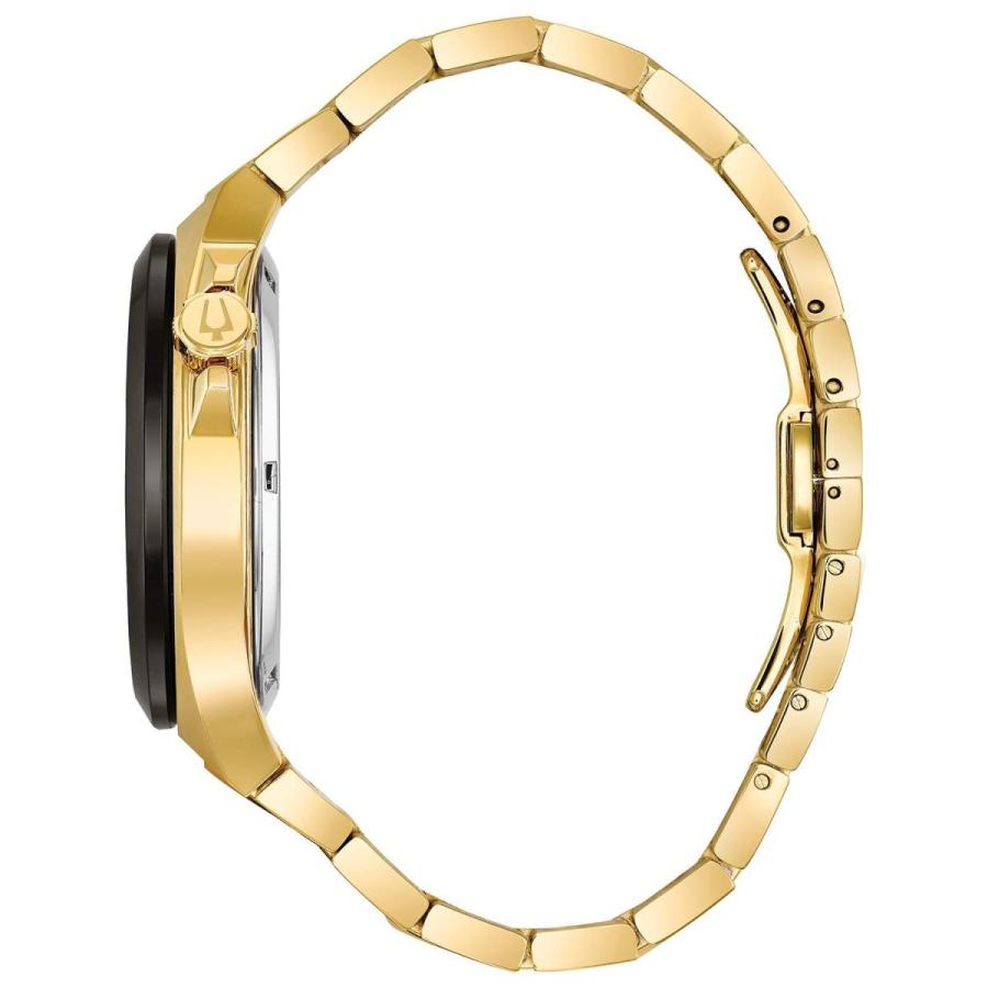 腕時計 ブローバ メンズ 98A178 Bulova Men's Classic Maquina Gold Tone Stainless Steel 3-Hand Automatiの画像