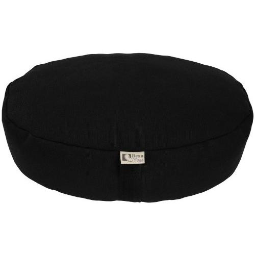 ヨガ フィットネス FBA_20-DHK Bean Products Zafu Meditation Cushion, Round, Hemp Raven - Filled with Orの画像