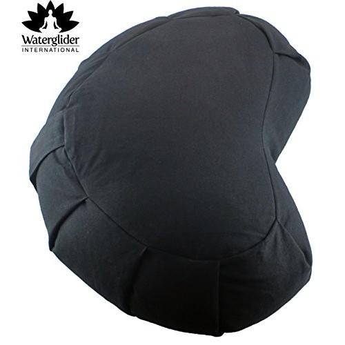 ヨガ フィットネス LYSB00QUBJ1Y4-SPRTSEQIP Waterglider International Meditation Cushion (Black) Crescen