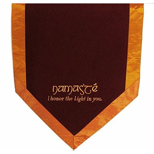 ヨガ フィットネス new Boon Decor Altar Cloth Or Wall Hanging - Embroidered - Namaste