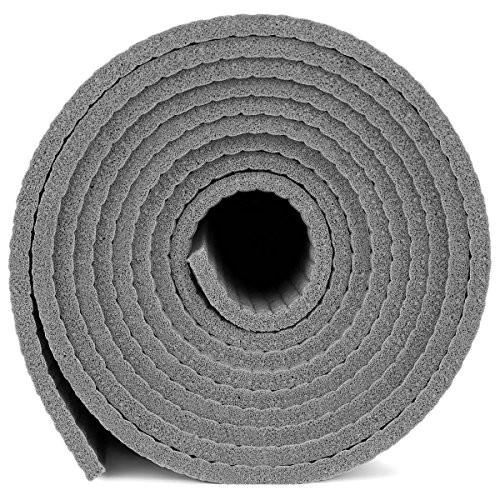 ヨガマット フィットネス Y041MATGRA44 YogaAccessories 1/4\" Thick High-Density Deluxe Non-Slip Exerciの画像