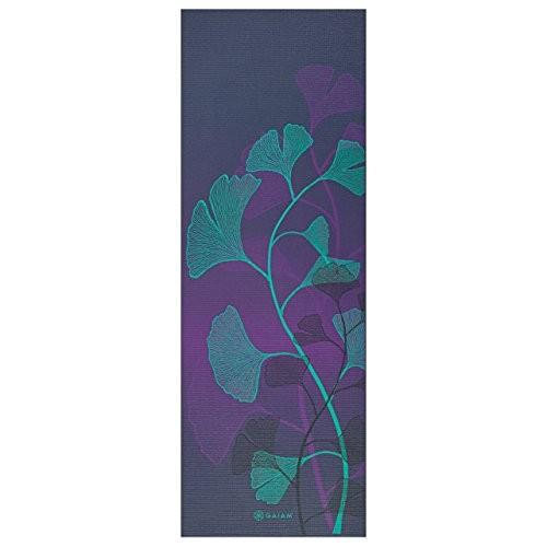 ヨガマット フィットネス 05-62433 Gaiam Yoga Mat Premium Print Extra Thick Non Slip Exercise \u0026 Fitneの画像