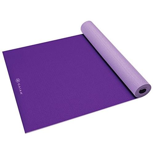 ヨガマット フィットネス 05-60526 Gaiam Yoga Mat Premium Solid Color Reversible Non Slip Exercise \u0026