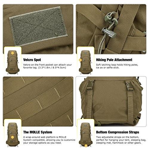 Mardingtop マーディングトップ ミリタリーバッグパック ベージュ Mardingtop 25L Molle タクティカルバックパック メンズ ミリタリー