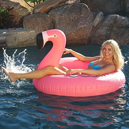 フロート プール 水遊び PT-FLAMINGO-01 GoFloats Flamingo Pool Float Party Tube - Inflatable Rafts, Adの画像