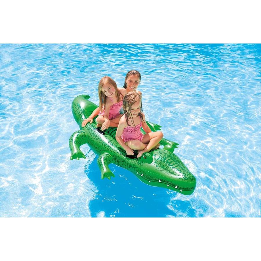 フロート プール 水遊び 58562 INTEX Giant Gator Inflatable Pool Float: Animal Pool Toy For Kids ? 2の画像