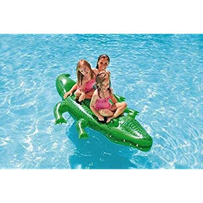 フロート プール 水遊び 58562 INTEX Giant Gator Inflatable Pool Float: Animal Pool Toy For Kids ? 2の画像