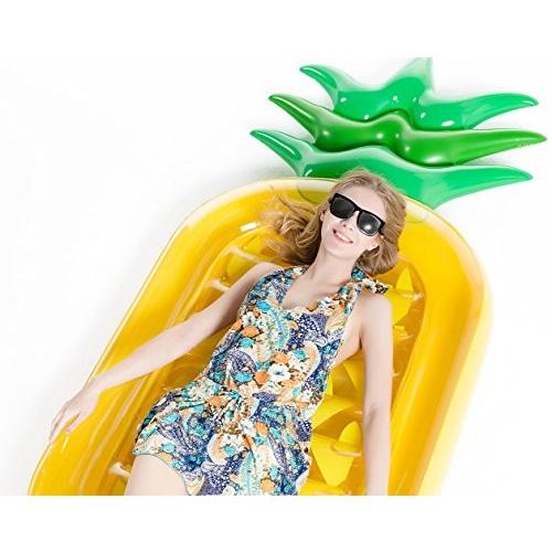 フロート プール 水遊び JX-US-PAF Jasonwell Giant 76\" Pineapple Pool Party Float Raft Summer Beach Swの画像