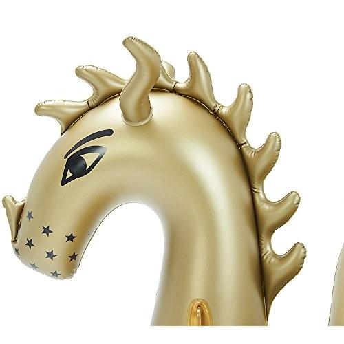 golden dragon inflatable dragon pool float