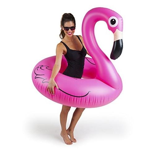フロート プール 水遊び BMPF-PF BigMouth Inc. Pink Flamingo Pool Float, Over 4' Wide, Inflatable Floaの画像