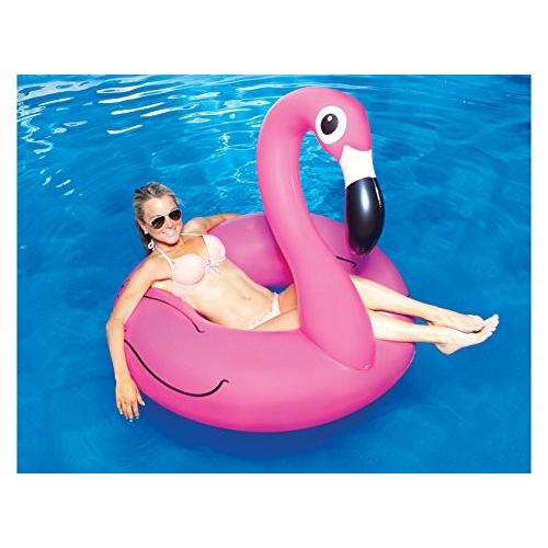 フロート プール 水遊び BMPF-PF BigMouth Inc. Pink Flamingo Pool Float, Over 4' Wide, Inflatable Floaの画像