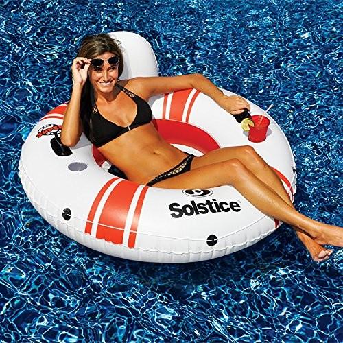 フロート プール 水遊び SHOMHNK004 Solstice Super Chill Inflatable River Raft Float Tube 1 Person witの画像