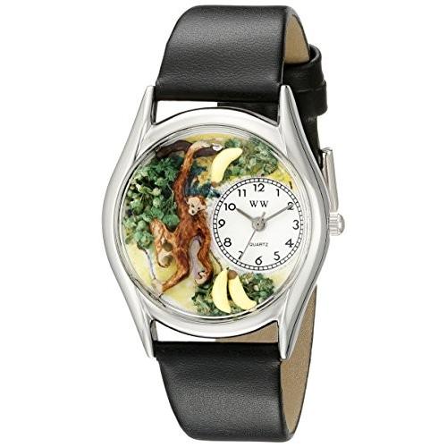 腕時計 気まぐれなかわいい プレゼント WHIMS-S0150007 Whimsical Gifts Monkey 3D Watch | Silver
