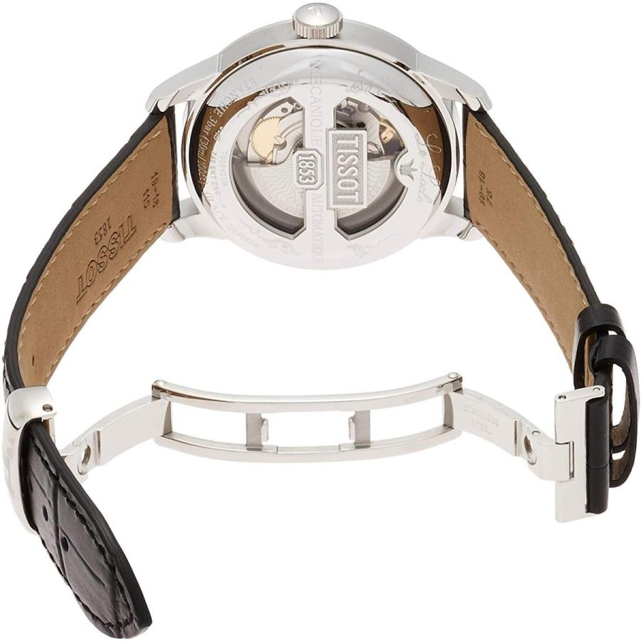 腕時計 ティソ メンズ T0064071605300 Tissot Men's Le Locle Stainless Steel Dress Watch Black T00640716の画像