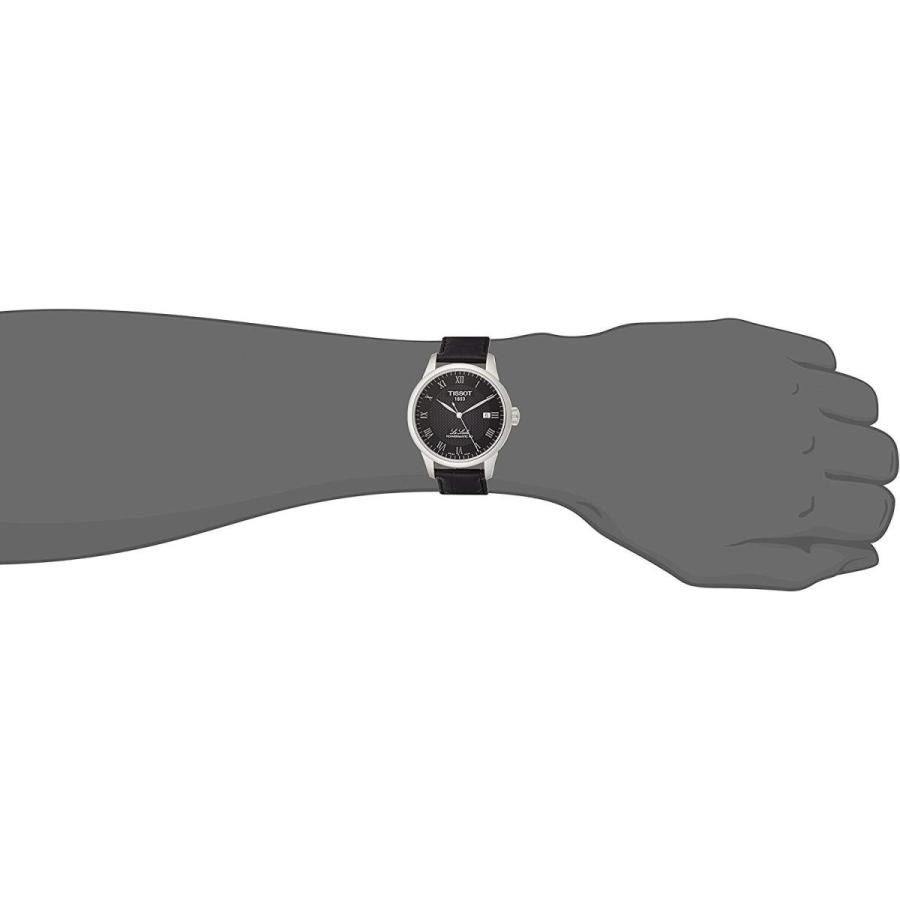腕時計 ティソ メンズ T0064071605300 Tissot Men's Le Locle Stainless Steel Dress Watch Black T00640716の画像