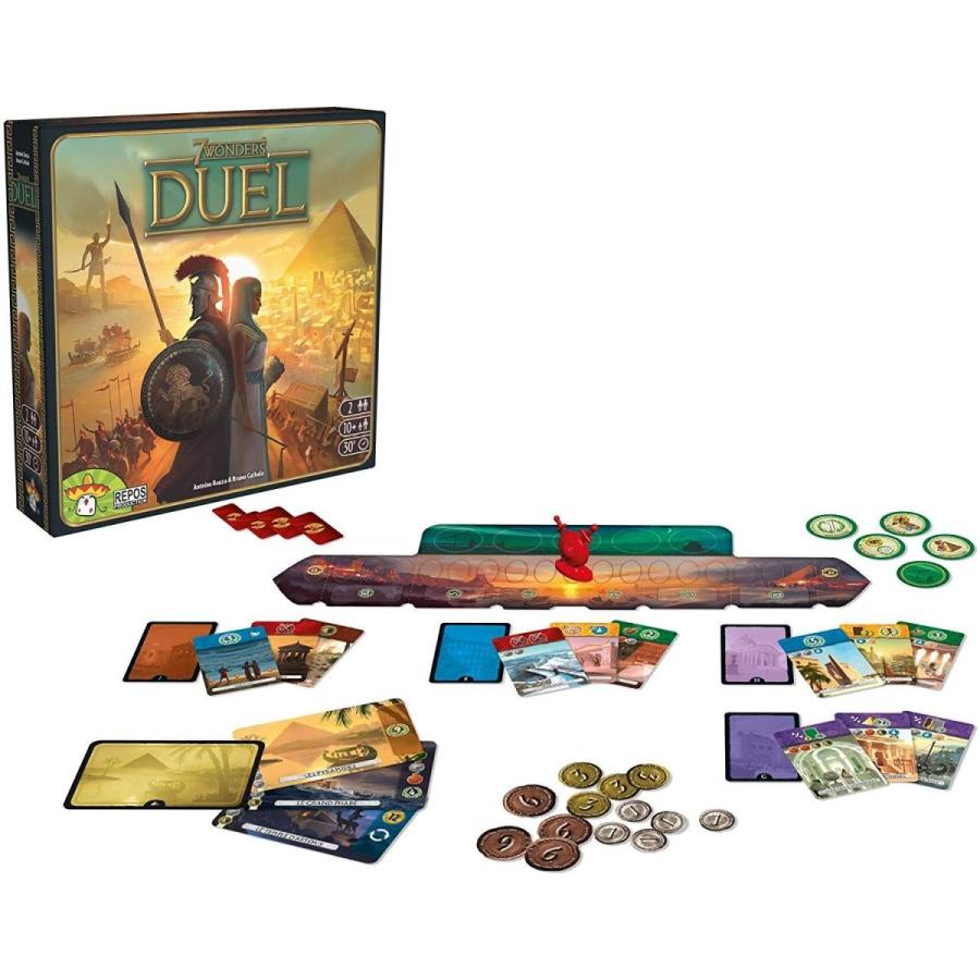 ボードゲーム 英語 アメリカ SEVEN07-ASM Repos Production 7 Wonders Duelの画像