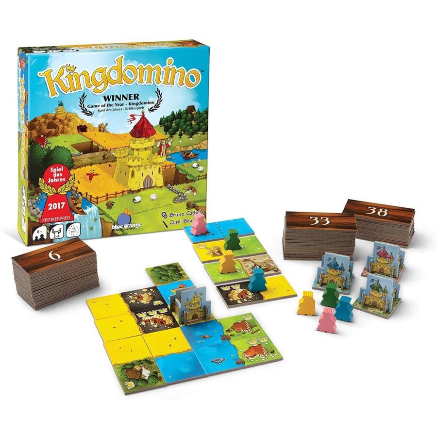 ボードゲーム 英語 アメリカ 03600 Blue Orange Games Kingdomino Award Winning Family Strategy Boardの画像