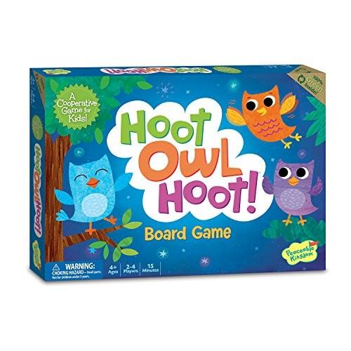 ボードゲーム 英語 アメリカ GM106 Peaceable Kingdom Hoot Owl Hoot Cooperative Color Matching Game f