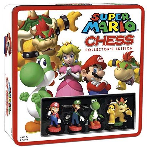 ゲーム盤競り合い 英語 亜米利加 CH005-191 Super Mario Chess Set | 32 Custom Sculpt Chess Pieces Includi