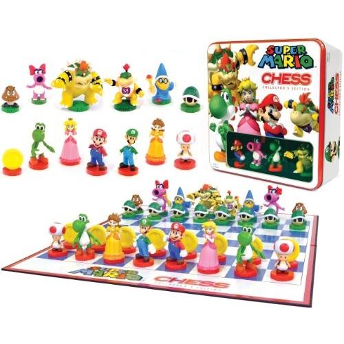 ゲーム盤競り合い 英語 亜米利加 CH005-191 Super Mario Chess Set | 32 Custom Sculpt Chess Pieces Includi