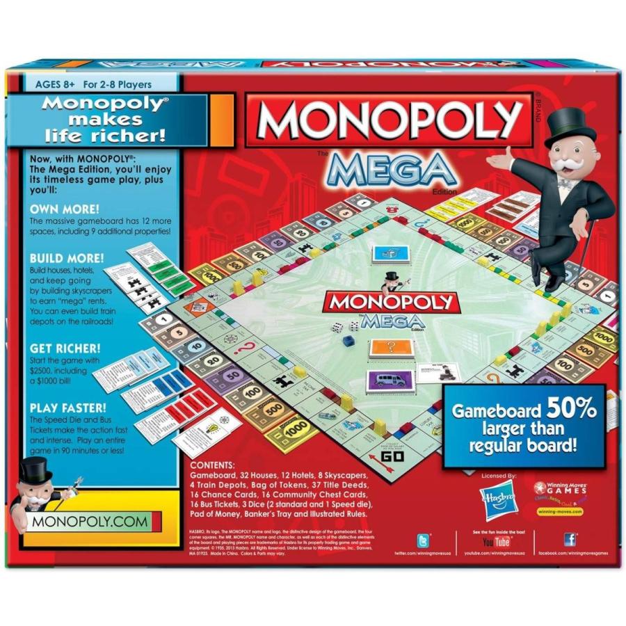 モノポリー メガエディション MONOPOLY 取引の速い不動産取引ゲーム