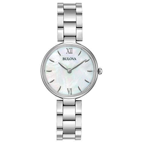 腕時計 ブローバ レディース 96L229 Bulova Ladies' Classic Stainless Steel 2-Hand Quartz Watch, Whit