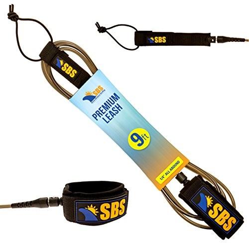 サーフィン リーシュコード マリンスポーツ SBS-124 Santa Barbara Surfing SBS 9ft Surf Leash f｜maniacs-shop